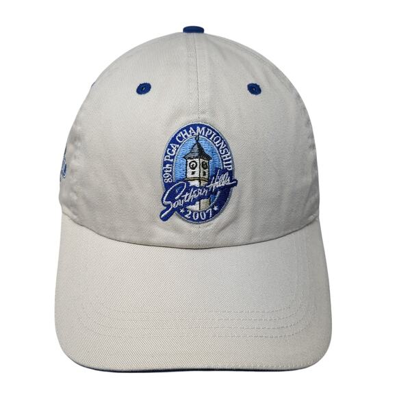 89th PGA Championship Baseball Cap Beige One Size Adjustable Classic Cut Ahead - Picture 1 of 9